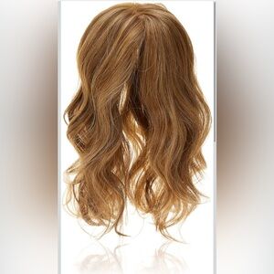 NWT Top Billing Wavy 14" Topper by Raquel Welch Honey Toast RL 12/16 Hair Piece